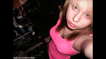 Young Blonde Teen Making Selfshots In Her Bedroom