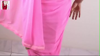 how to wear saree easily &_ quickly to look like slim &_ smart (480p).MP4