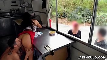 latina taco-female got pulverized in front of customers.