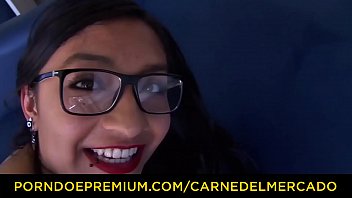 CARNE DEL MERCADO - Naughty pickup and fuck with sexy brunette Colombian newbie Eva Cuervo