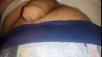 Young boy teases dick in tighty whities