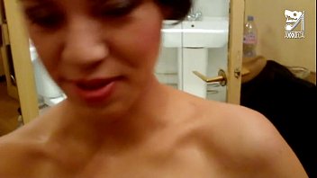 tifanny lady observed and pounded while taking a bathroom