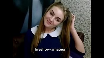 Cute teen on webcam masturbation